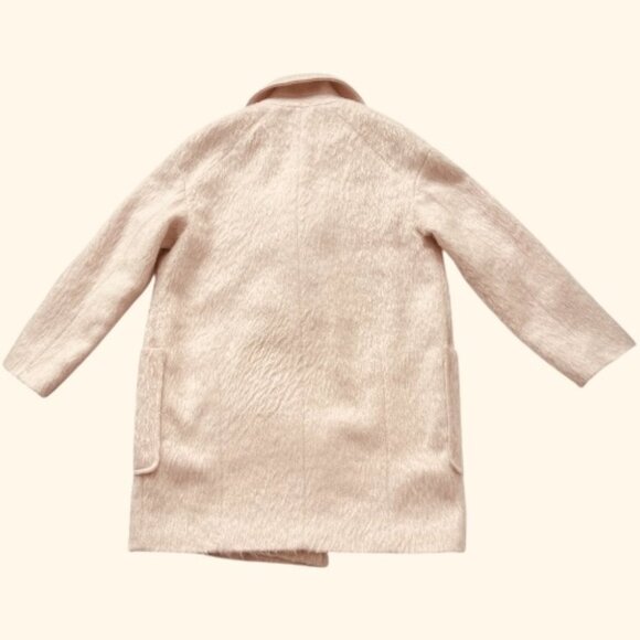 Topshop Textured Oversized Blush Pink Coat – Women’s Size US 2 (fit up to M) - Picture 2 of 5